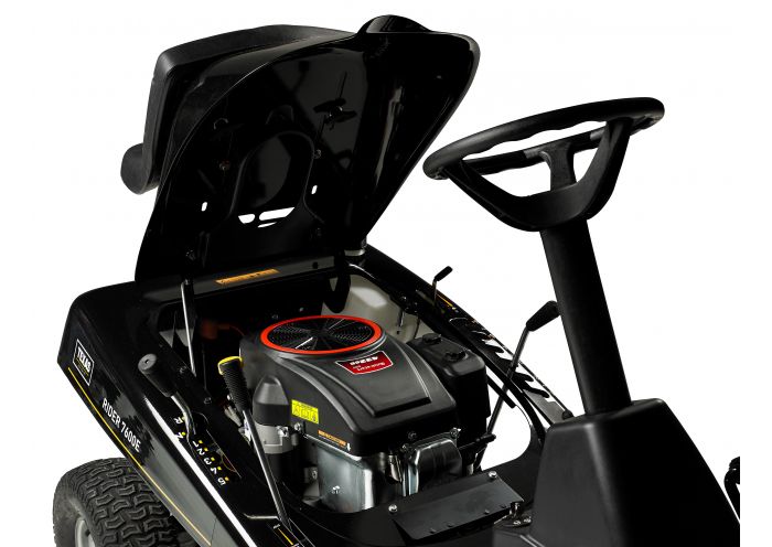 Tractoras pentru tuns gazonul TEXAS Rider 7600E 3-in-1 480090063120, cu colector, 10 CP, benzina, 900-1000 mm