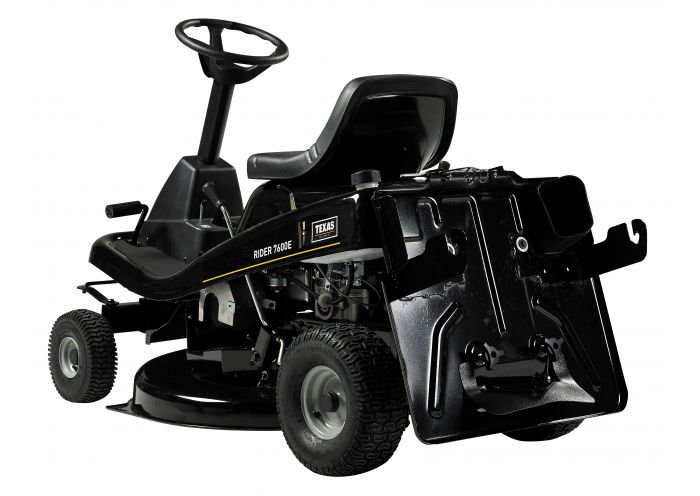 Tractoras pentru tuns gazonul TEXAS Rider 7600E 3-in-1 480090063120, cu colector, 10 CP, benzina, 900-1000 mm