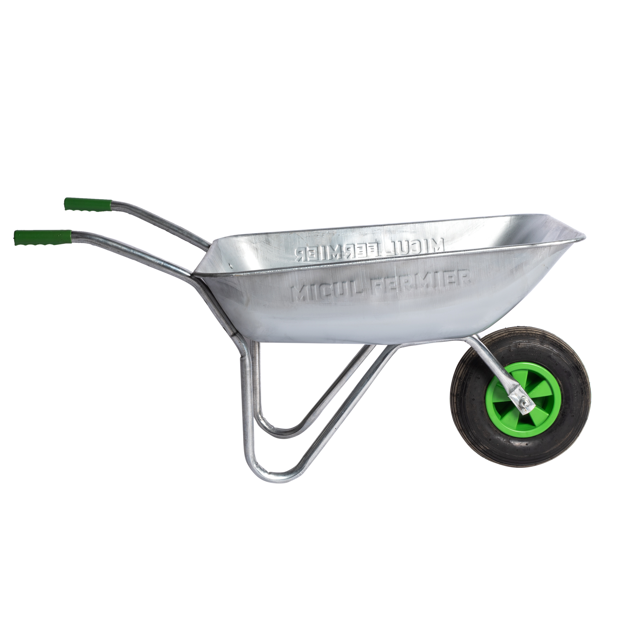 Roaba metalica Micul Fermier 80 L cuva otel zincat G01