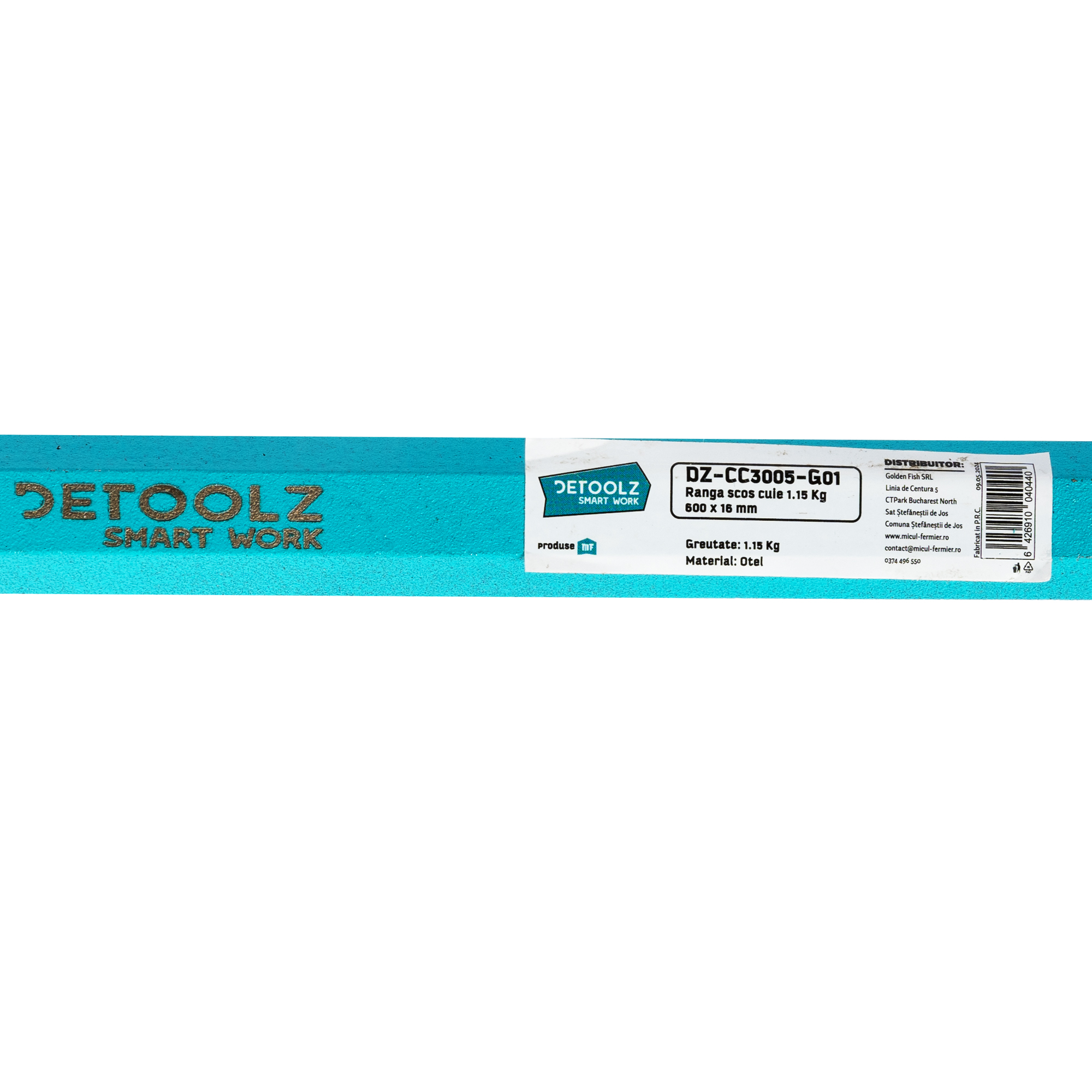 Ranga scos cuie Detoolz, 1.15 Kg, 600x16 mm G01