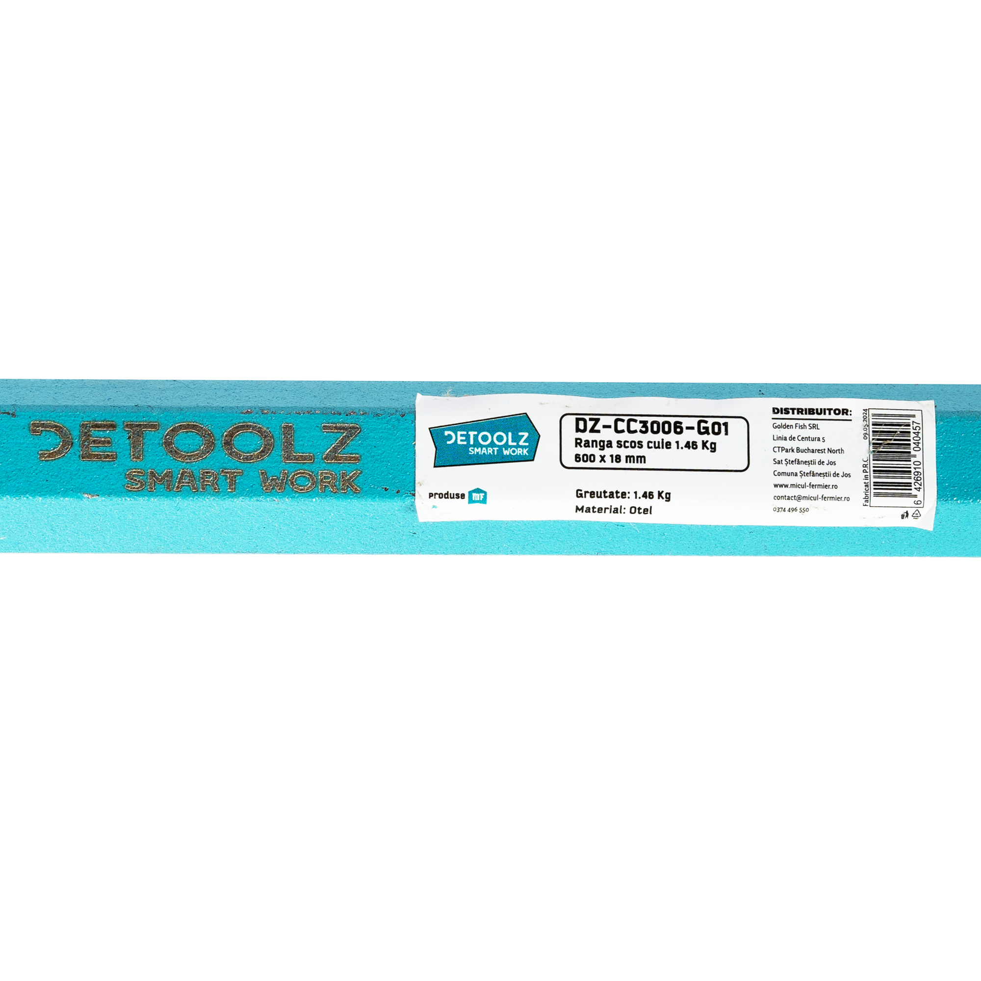 Ranga scos cuie Detoolz, 1.46 Kg, 600x18 mm G01