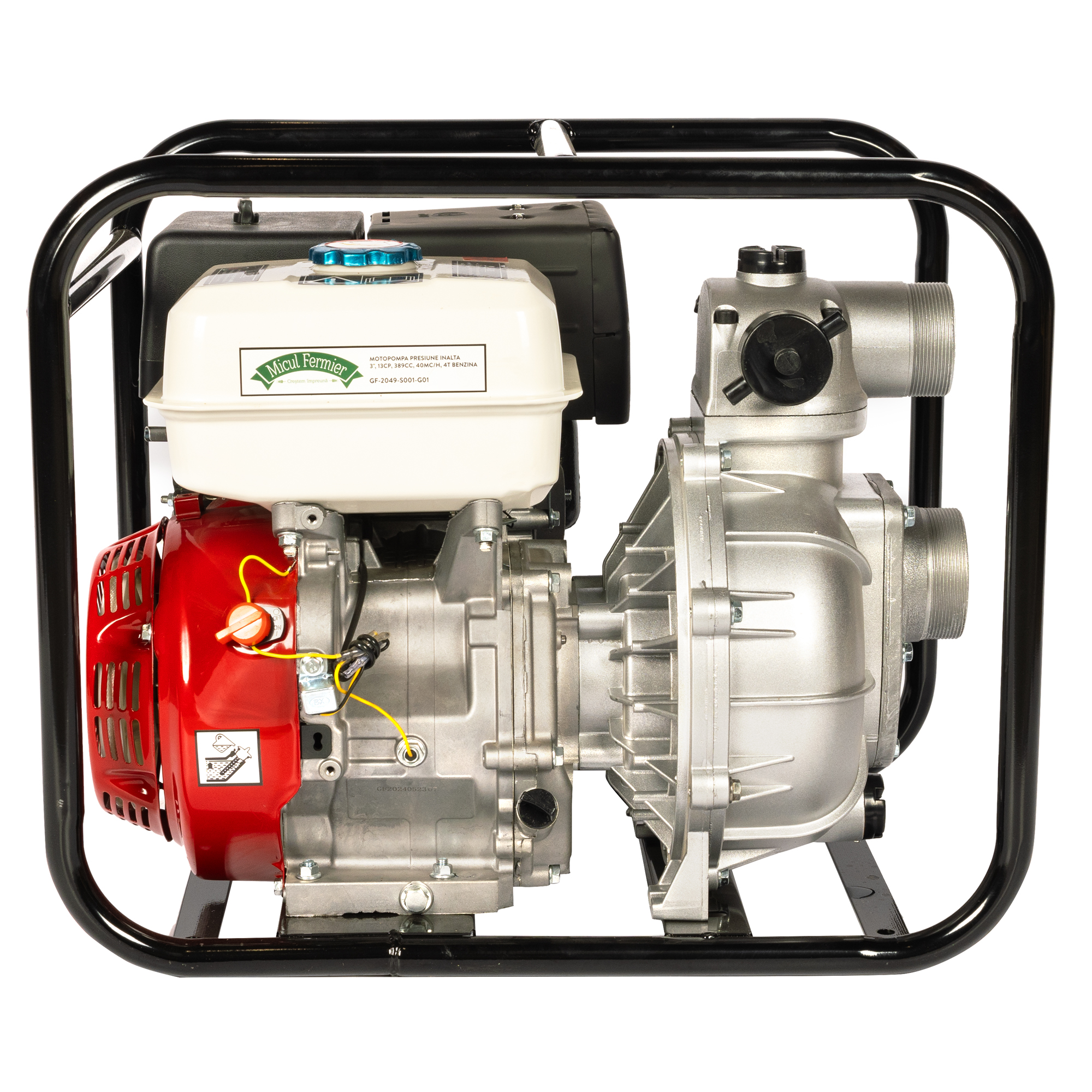Motopompa Micul Fermier 13 CP 389 cc, benzina 4T, racord 2.5 inch, debit 40000l/h