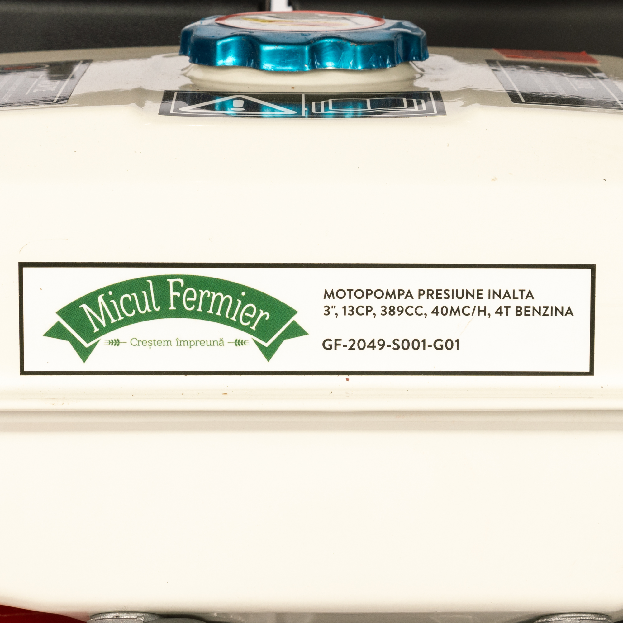 Motopompa Micul Fermier 13 CP 389 cc, benzina 4T, racord 2.5 inch, debit 40000l/h
