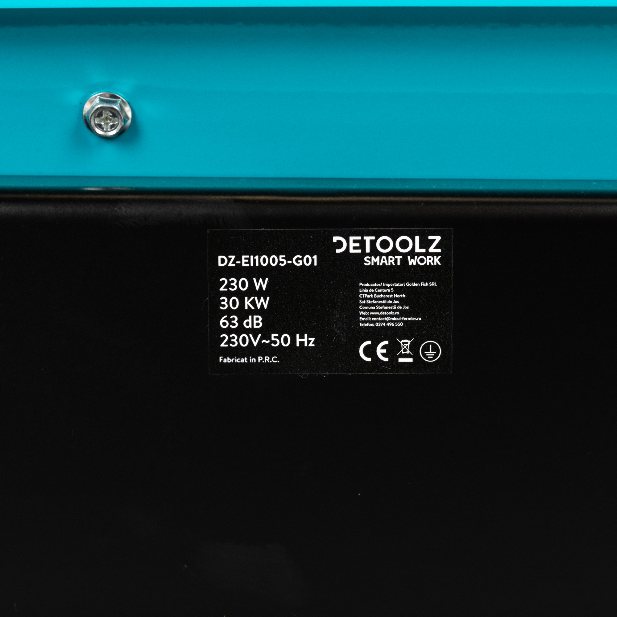 Tun de caldura pe motorina Detoolz, 30 kW, 35 L, cu roti de transport