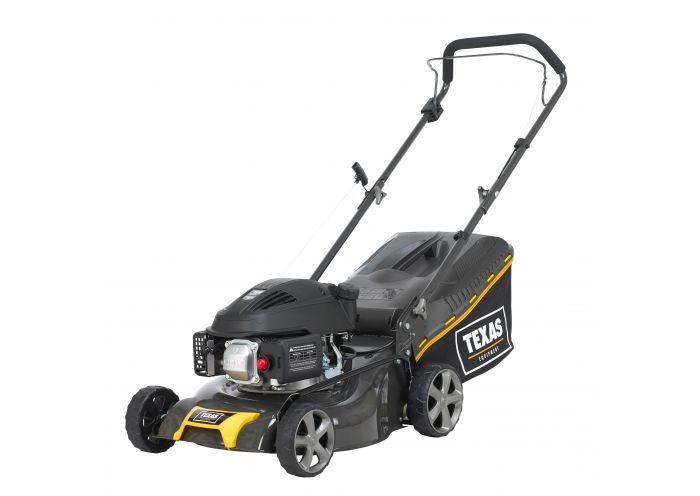Masina de tuns gazonul TEXAS Razor 4210 480090066518, benzina, 1.2 kW, latime taiere 42 cm, reglaj central 6 trepte, sac 45 litri