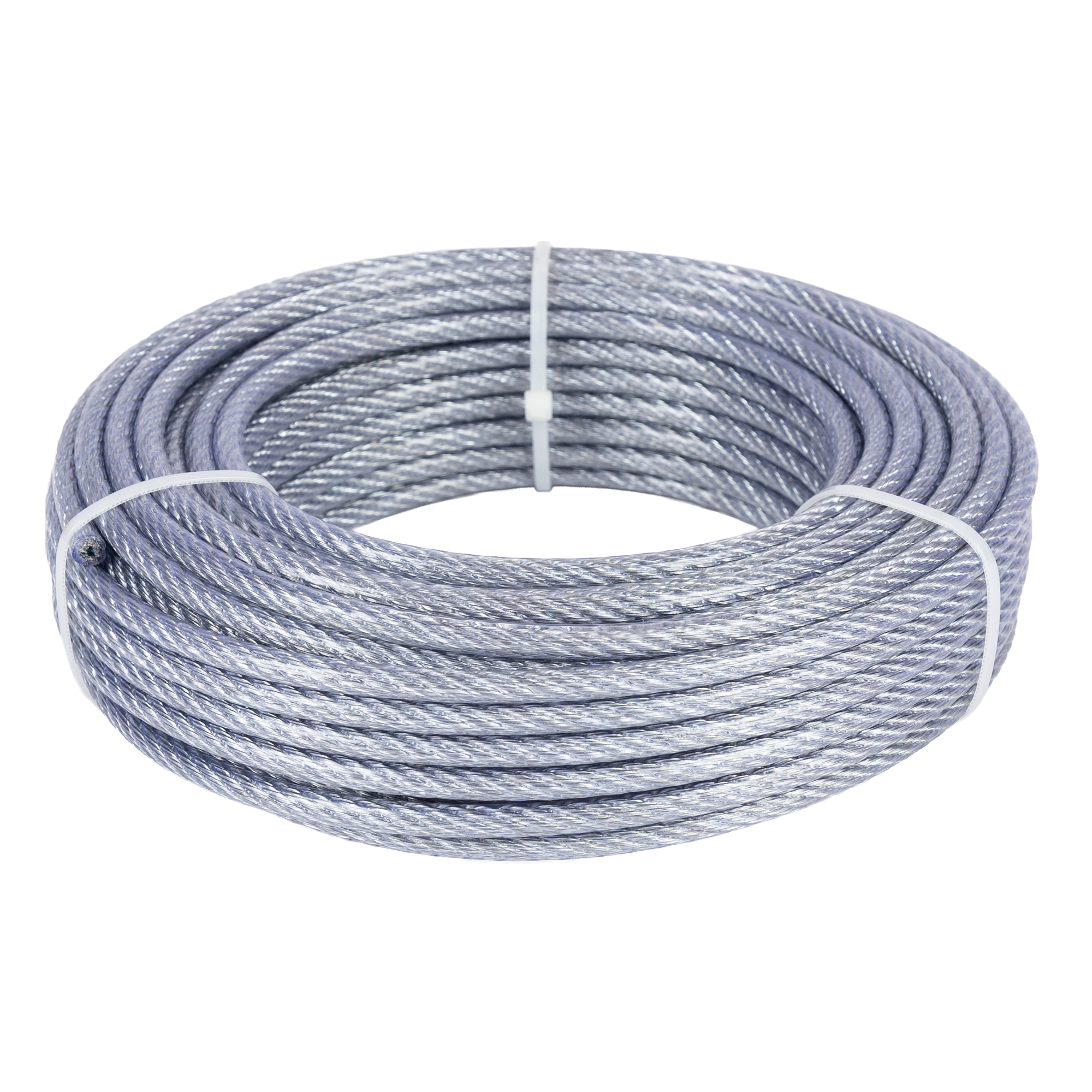 Cablu otel zincat Micul Fermier, plastifiat, diametru 4-5.5 mm, lungime 25 m