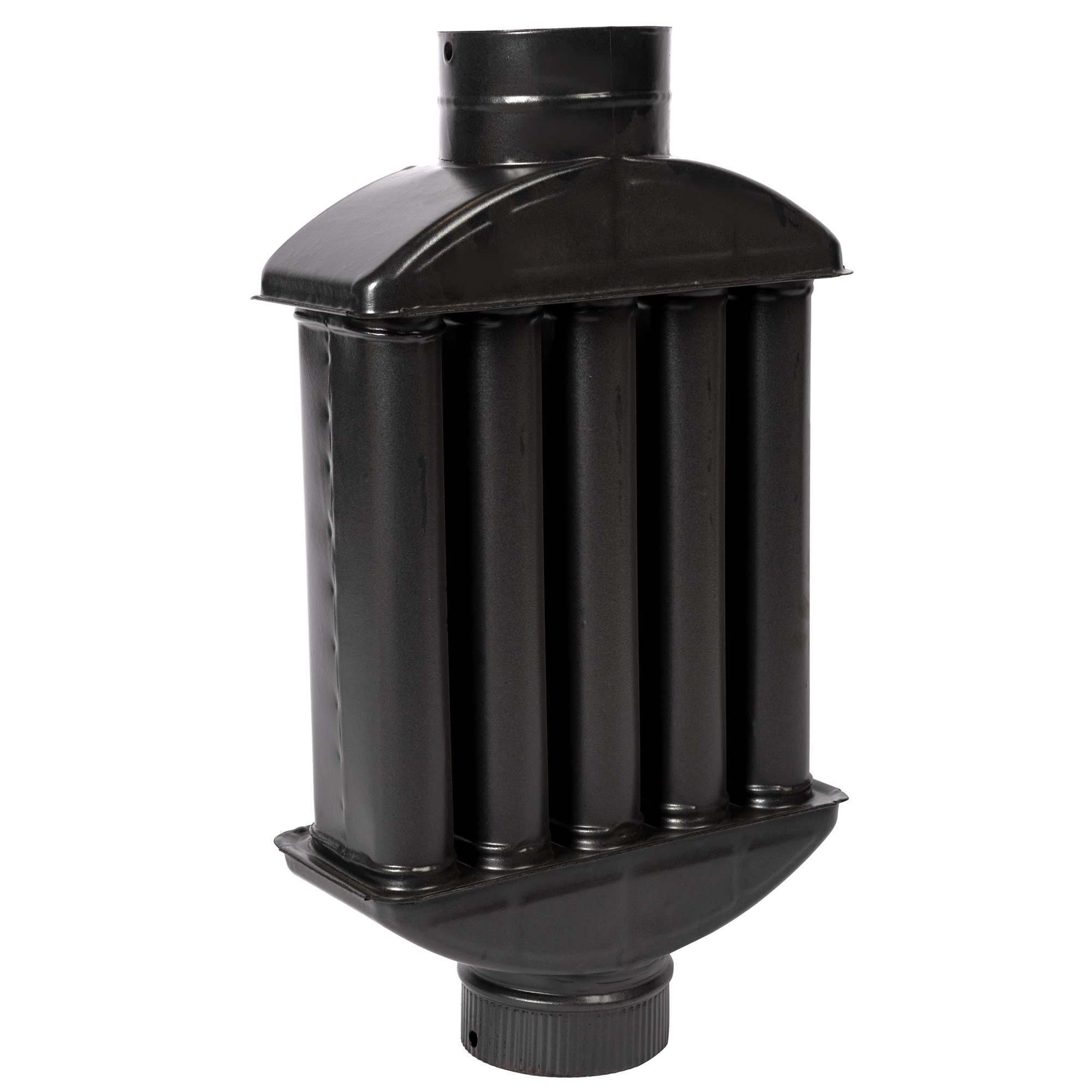 Burlan recuperator caldura plat Micul Fermier MF-EI1014-G01, 130 mm, Gri mat