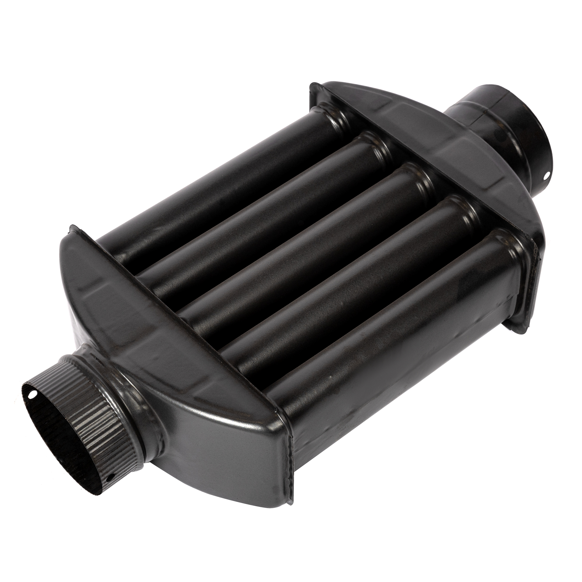 Burlan recuperator caldura plat Micul Fermier MF-EI1014-G01, 130 mm, Gri mat