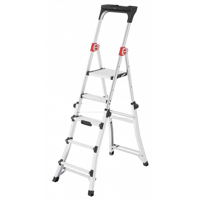 Scara telescopica aluminiu Hailo TL100 TopLine, greutate maxima 150 kg, din aluminiu