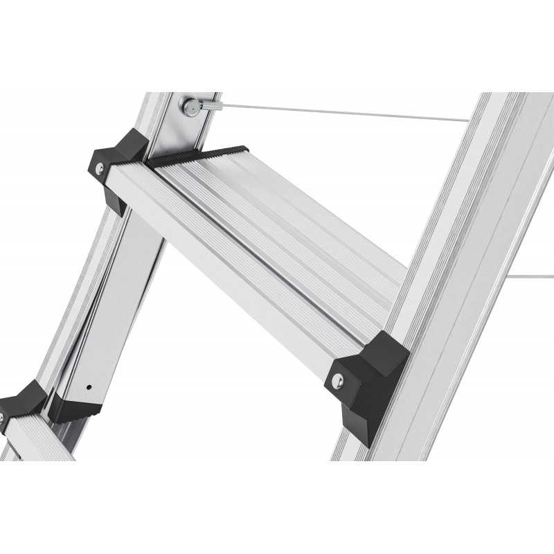 Scara telescopica aluminiu Hailo TL100 TopLine, greutate maxima 150 kg, din aluminiu
