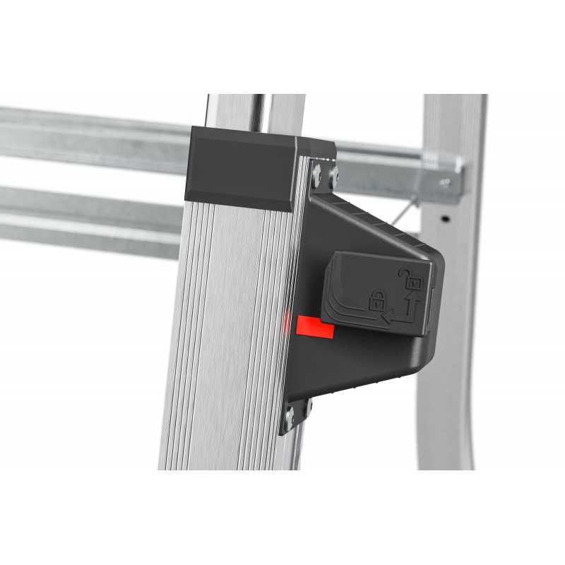 Scara telescopica aluminiu Hailo TL100 TopLine, greutate maxima 150 kg, din aluminiu