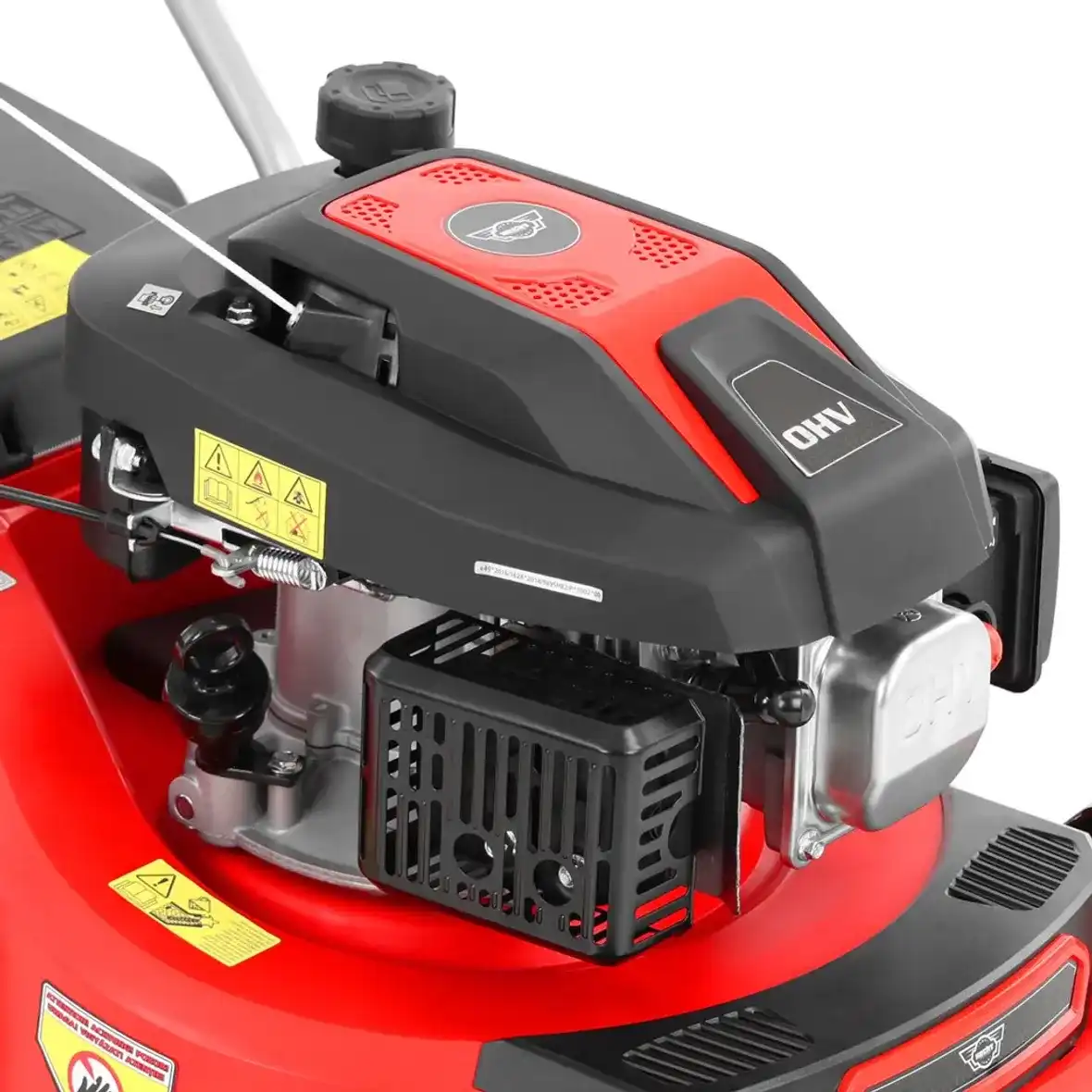 Masina de tuns iarba HECHT 5408, motor pe benzina 79.8 cm cubi, putere 1.75 cai, latime de lucru 40.6 cm, cu impingere manuala