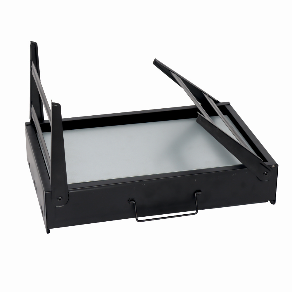 Gratar pe carbuni KLUGMEISTER KYCG02-B, material otel, inaltime gatire 24 cm, dimensini 43.5x29x24 cm
