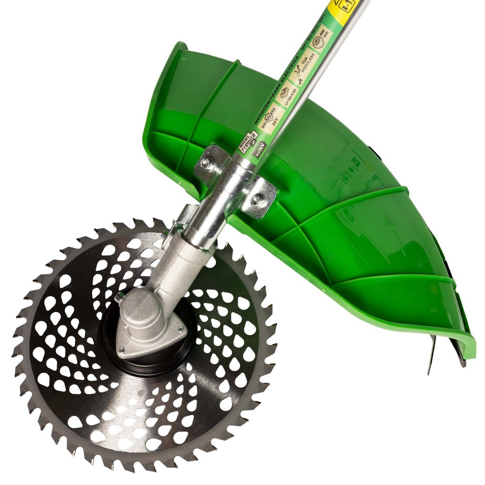Motocoasa / Trimmer electric Micul Fermier MF-MX1011-G01, 20 V, 2 acumulatori 4 Ah, maner dublu, motor fara perii, tija modulara 1335 mm, motor fara perii