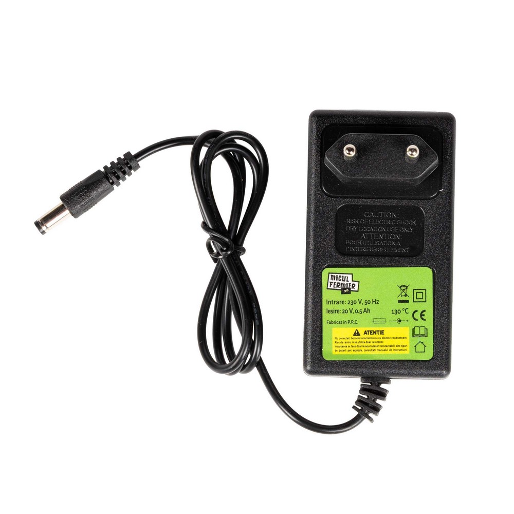 Motocoasa / Trimmer electric Micul Fermier MF-MX1011-G01, 20 V, 2 acumulatori 4 Ah, maner dublu, motor fara perii, tija modulara 1335 mm, motor fara perii