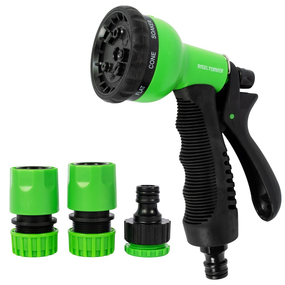Pistol de stropit Micul Fermier MF-IR3017-G01, cu 3 accesorii, 1/2 inch, material plastic