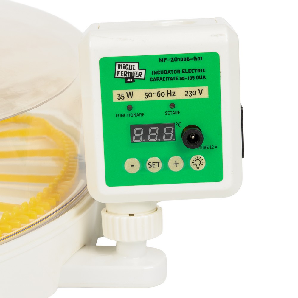 Incubator electric Micul Fermier MF-ZO1006-G01, capacitate 35 / 105 oua