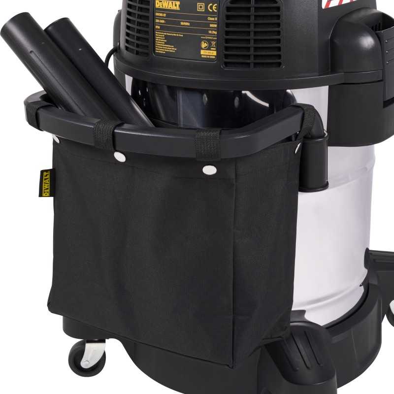 Aspirator umed / uscat DeWalt Stealthsonic DXV38S-QT, 38 L, inox, 42.5 l / s, furtun 2.1 m / 48 mm, 800 W