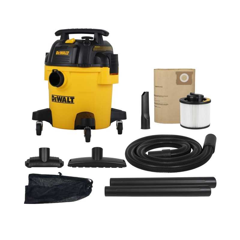 Aspirator umed / uscat Dewalt DXV20P, cuva plastic, 20 L, 1050 W