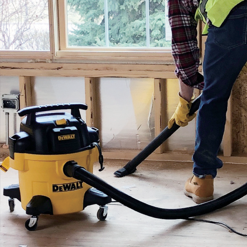 Aspirator umed / uscat Dewalt DXV20P, cuva plastic, 20 L, 1050 W