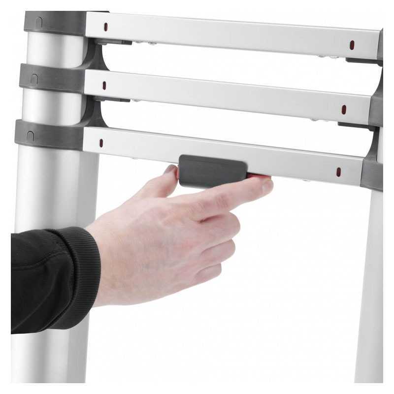 Scara aluminiu Hailo HAILO T80 FlexLine 7113131, telescopica, 13 trepte, extinderea individuala a treptelor