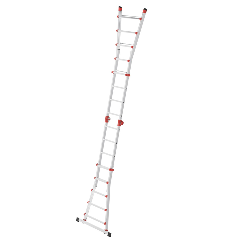 Scara aluminiu Hailo M80 7520007, multifunctionala, 4 X 5 trepte, reglabila, cu manere de blocare pentru ajustarea inaltimii