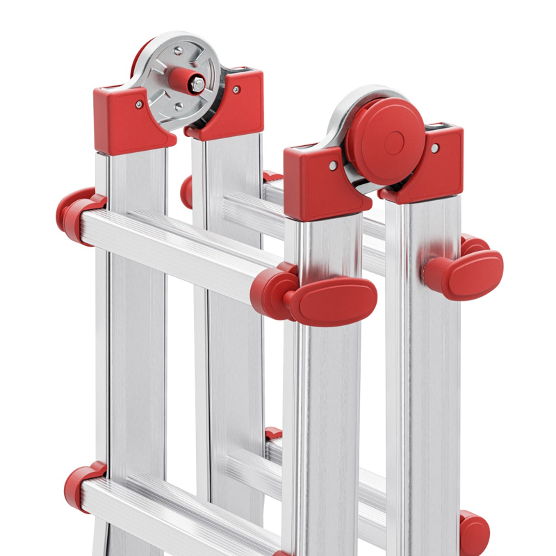 Scara aluminiu Hailo M80 7520007, multifunctionala, 4 X 5 trepte, reglabila, cu manere de blocare pentru ajustarea inaltimii