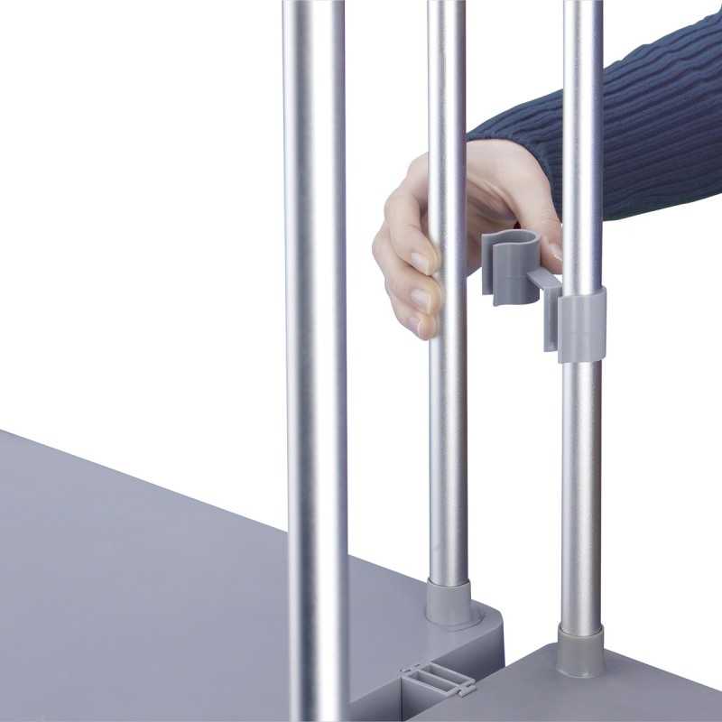 Sistem de colectare selectiva cu roti si suport inteligent pentru saci deseuri Hailo ProfiLine MSS 912210, XXXL 120 L