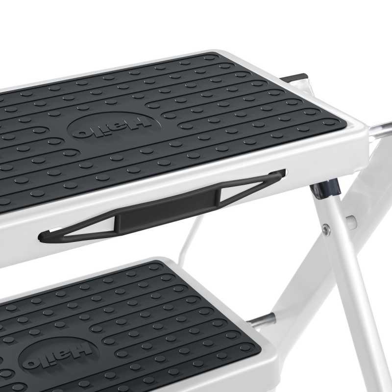 Scara din otel Hailo MK62 StandardLine 4310001, plianta, 2 trepte antiderapante