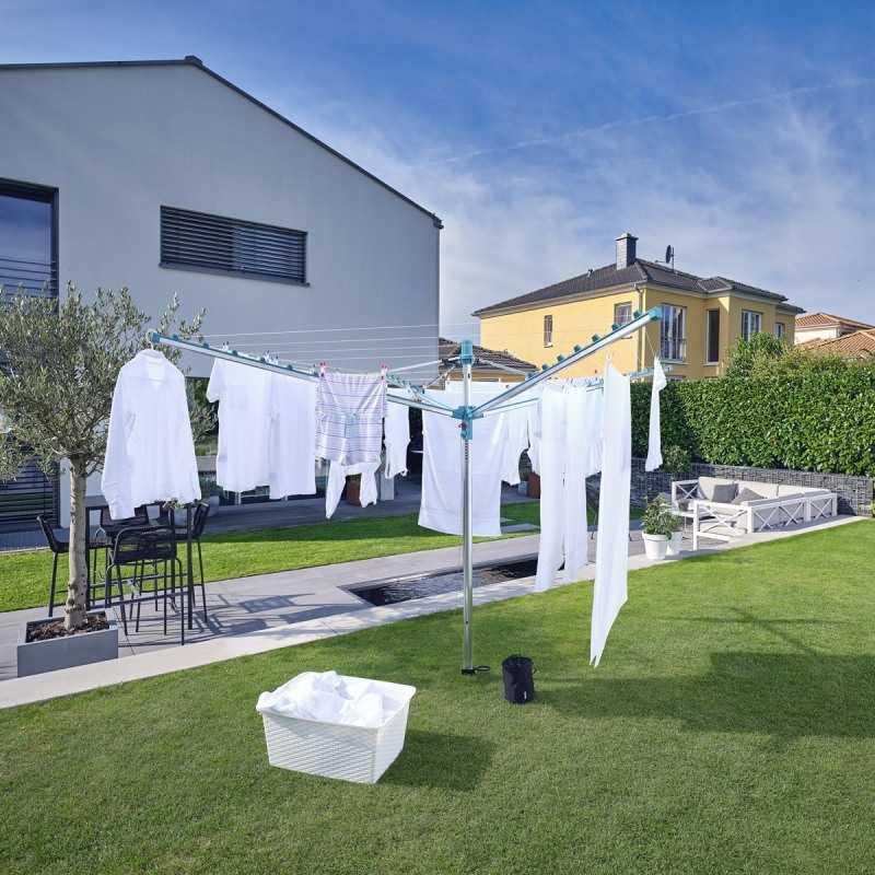 Uscator rufe Leifheit Linomatic 400 Easy 85285, inaltime ajustabila pana la 1.86 m, durata lunga de viata
