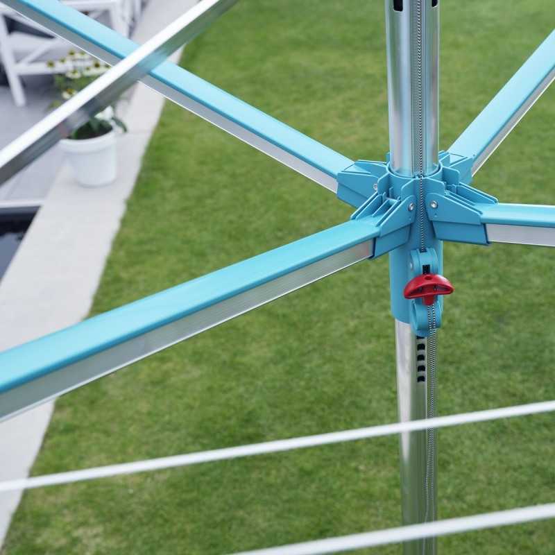 Uscator rufe Leifheit Linomatic 400 Easy 85285, inaltime ajustabila pana la 1.86 m, durata lunga de viata