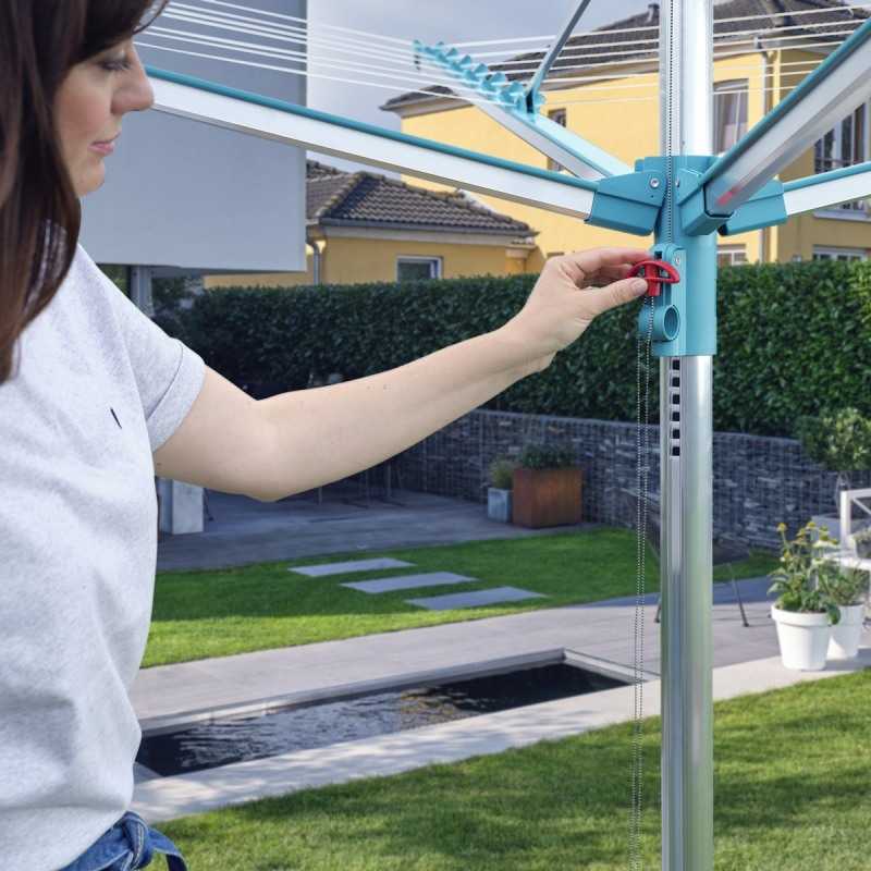 Uscator rufe Leifheit Linomatic 400 Easy 85285, inaltime ajustabila pana la 1.86 m, durata lunga de viata