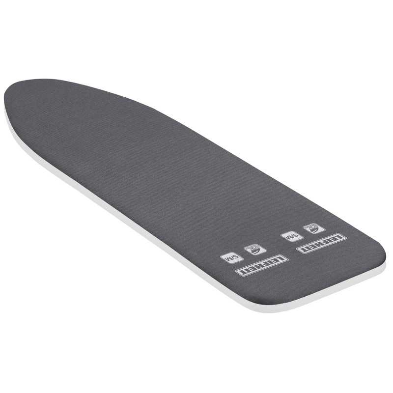 Husa masa de calcat Leifheit Classic M Black 71679, din bumbac, snur elastic pentru ajustare rapida, 125 x 20 cm