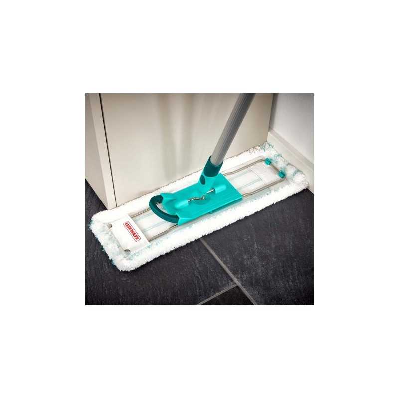 Mop pentru curatenie cu coada telescopica Leifheit Profi Micro Duo 55049, lungime laveta 42 cm, coada extensibila de la 80 cm pana la 140 cm