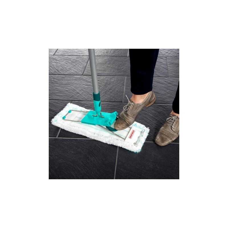 Mop pentru curatenie cu coada telescopica Leifheit Profi Micro Duo 55049, lungime laveta 42 cm, coada extensibila de la 80 cm pana la 140 cm