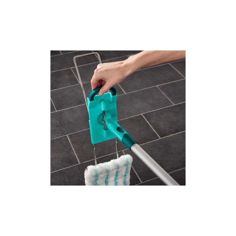 Mop pentru curatenie cu coada telescopica Leifheit Profi Micro Duo 55049, lungime laveta 42 cm, coada extensibila de la 80 cm pana la 140 cm