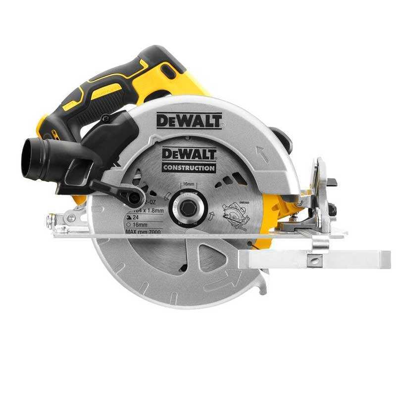 Fierastrau circular de mana DeWALT DCS570NT, brushless, diametru disc 184 mm, capacitate inclinare 57 grade