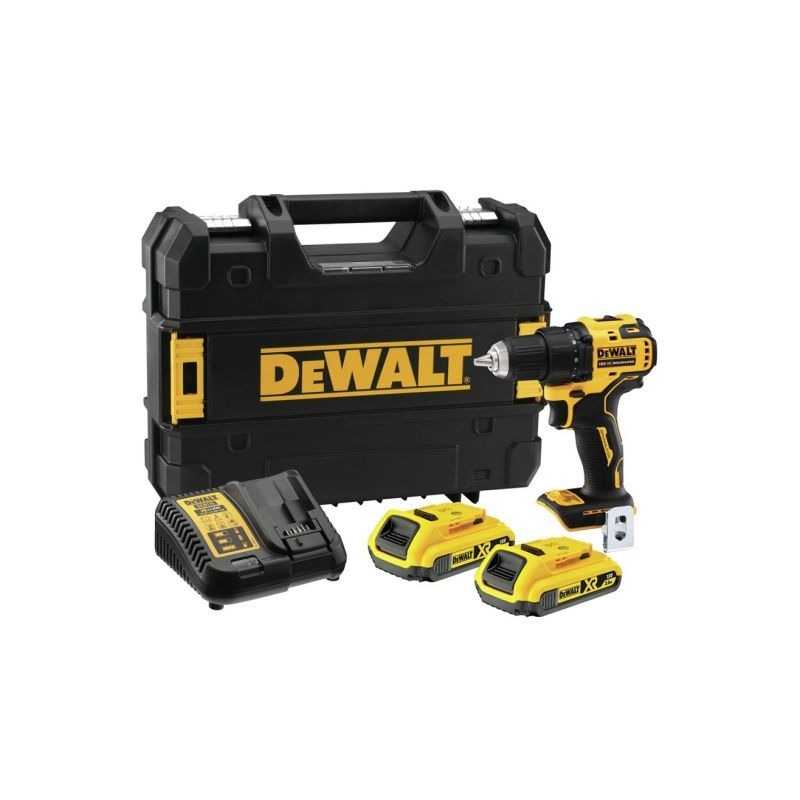 Masina gaurit DeWALT DCD708S2T, cu acumulator, 18 V, 1.5 Ah, 65 Nm, motor fara perii