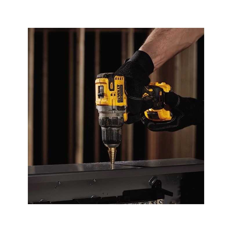 Masina gaurit DeWALT DCD708S2T, cu acumulator, 18 V, 1.5 Ah, 65 Nm, motor fara perii