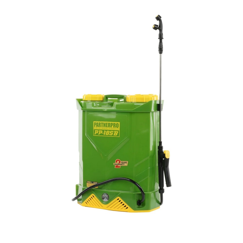 Pompa de stropit cu acumulator PP-18SB PartnerPro 15343, 12 V / 8 Ah, 2.6 L / min, 18 L