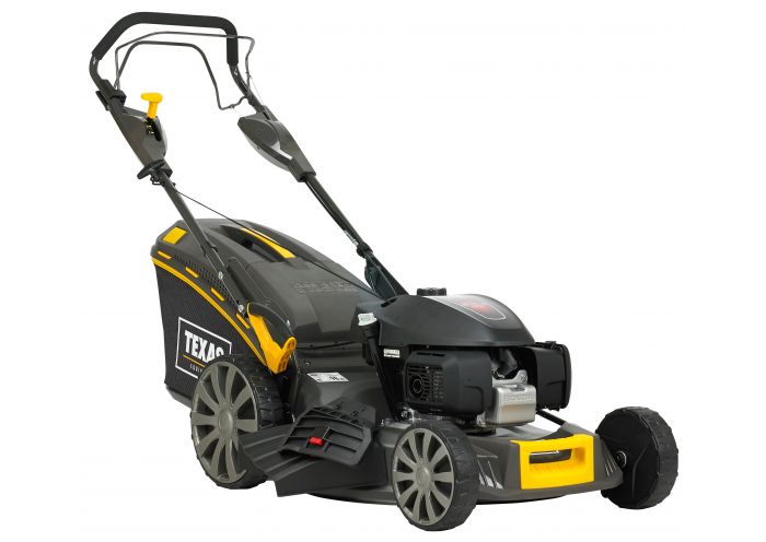 Masina de tuns gazonul TEXAS Premium 5390TR/W 480090066567, motor Honda GCV170, benzina, 4.8 CP, Euro 5, autopropulsata, 530 mm, 4 in 1, 4 viteze, sac 65 l, reglaj central