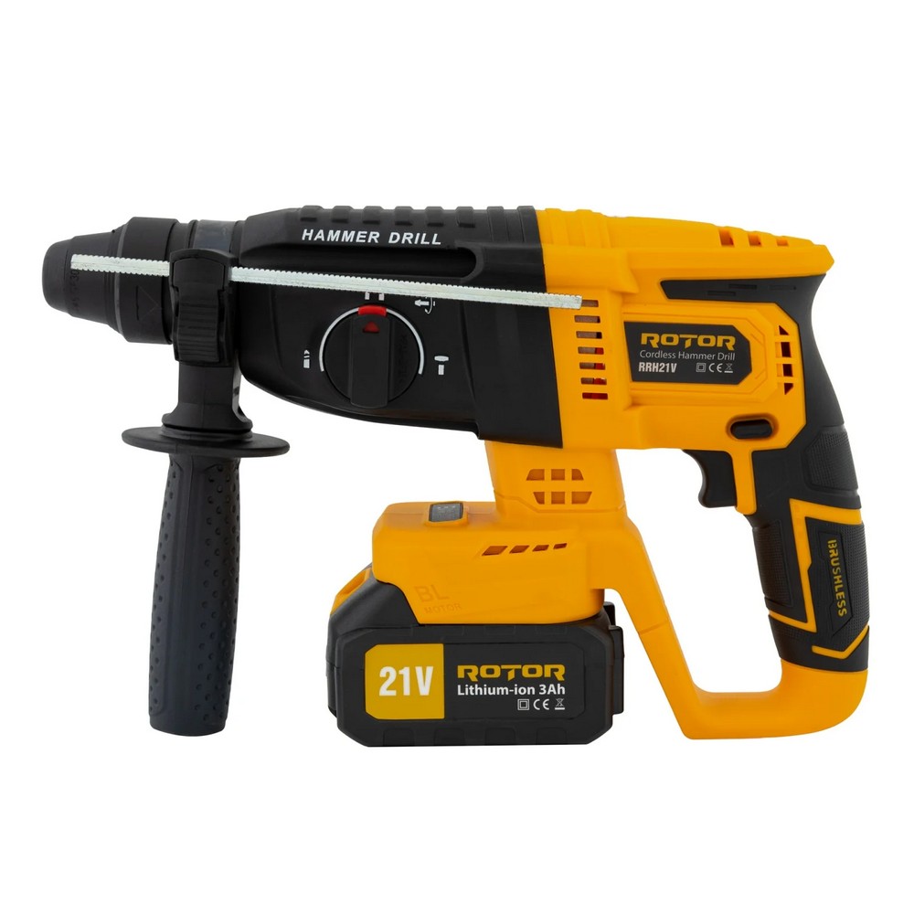 Ciocan rotopercutor cu acumulator RRH21V ROTOR 14521, 21 V / 3 Ah, 1800 rpm, 4450 bpm
