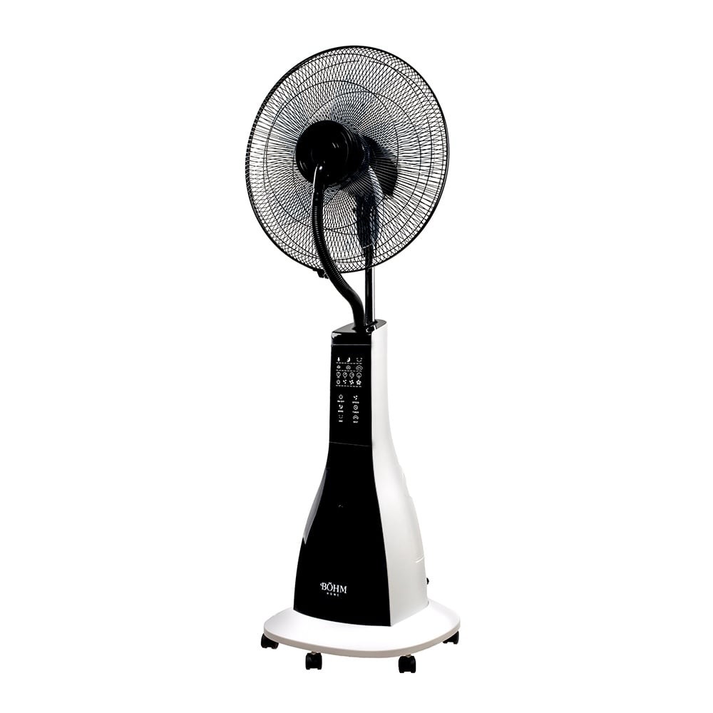 Ventilator cu pulverizare apa si umidificare BOHM 15275, 16 inch, 90 W, 3 viteze, rezervor apa 3 L
