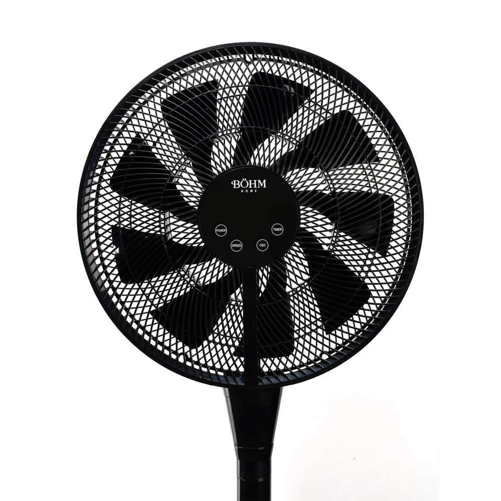 Ventilator de podea BOHM 15269, 16 inch, 8 viteze, 25 W, ecran LED, telecomanda