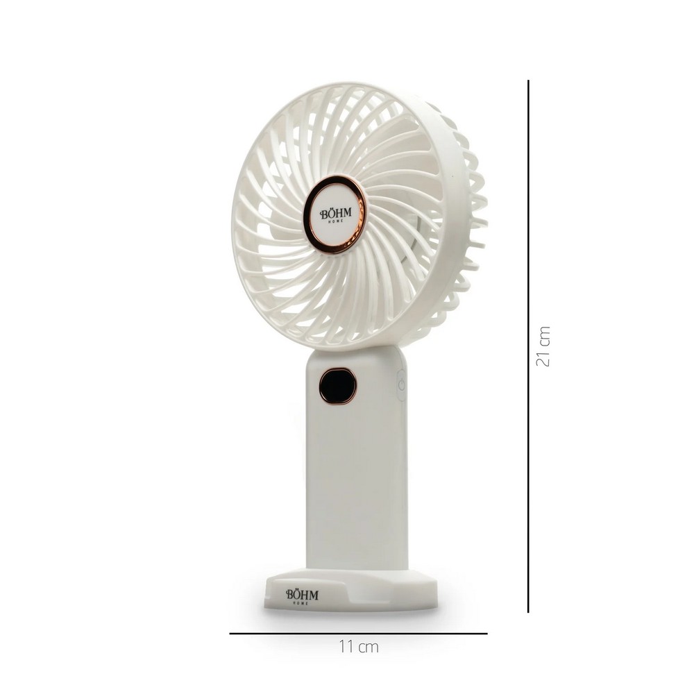 Ventilator portabil BOHM 15273, 4 inch, cu USB si acumulator