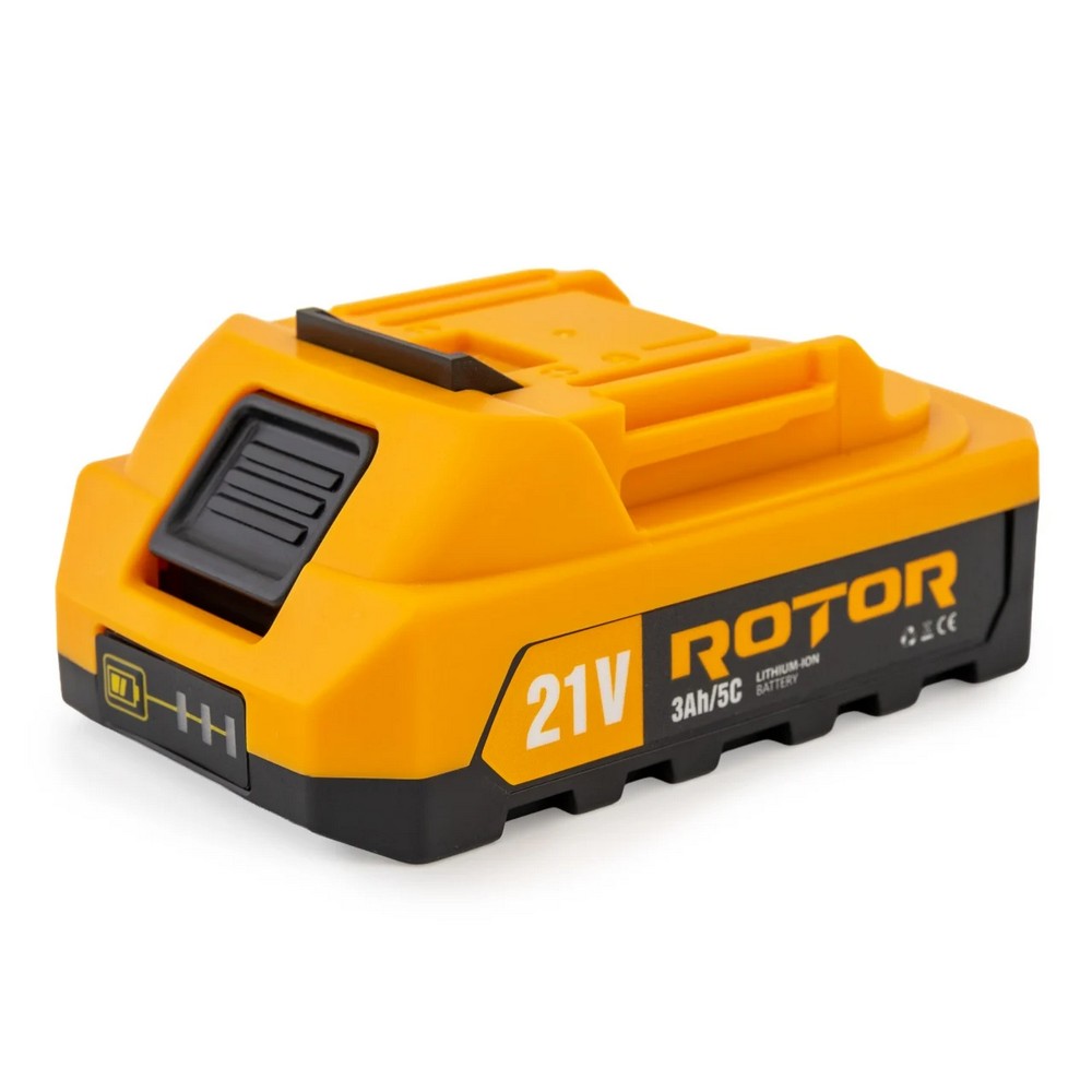 Foarfeca de gradina pe acumulator ROTOR 15711, 600 W, motor electric fara perii, 2 acumulatori, 21 V, 3 Ah