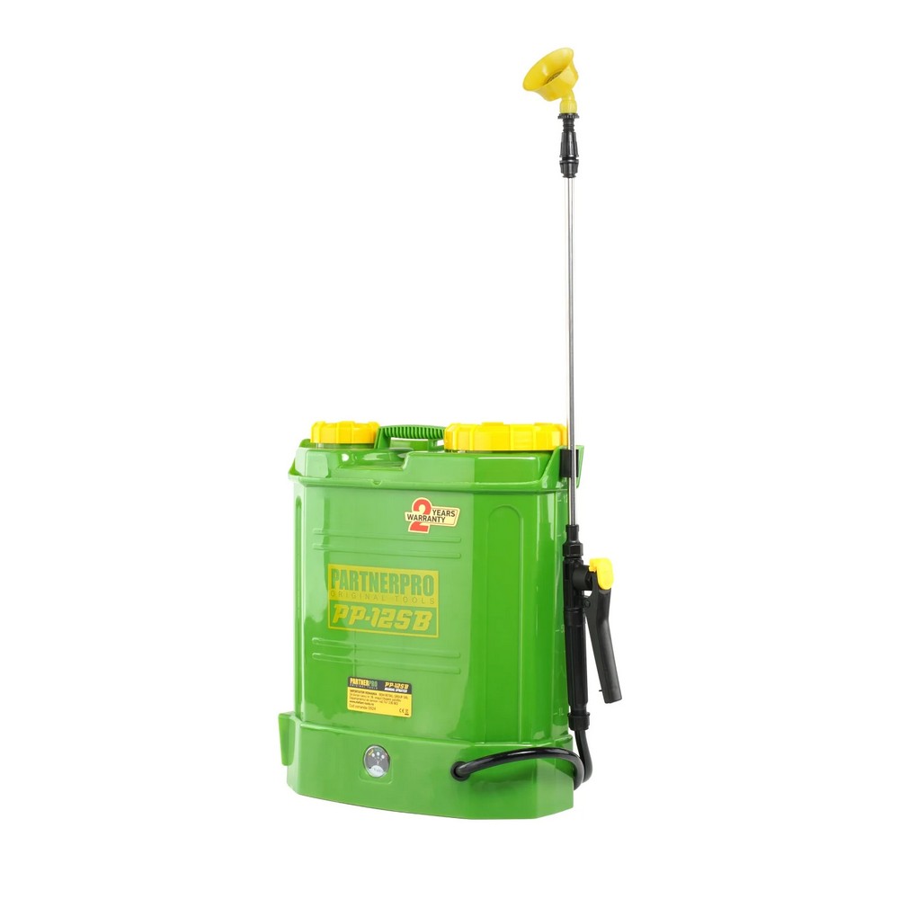 Pompa de stropit cu acumulator PartnerPro 15340, 12 L, 12 V, 8 Ah, 460 metrii patrati