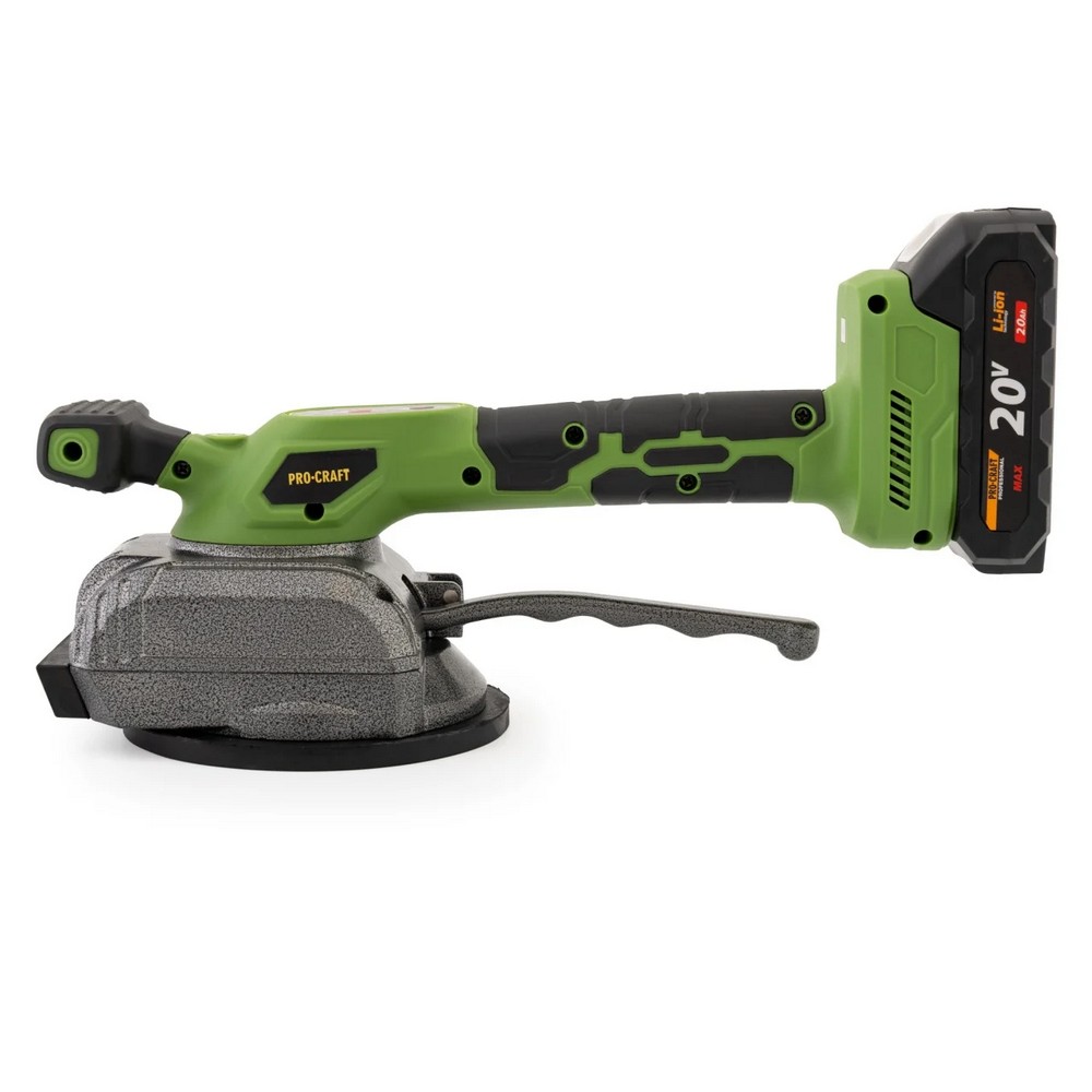 Ventuza pentru gresie pe acumulator PROCRAFT 16036, 1 acumulator 20 V / 2 Ah, 15000 vibratii / min