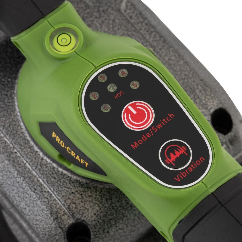 Ventuza pentru gresie pe acumulator PROCRAFT 16036, 1 acumulator 20 V / 2 Ah, 15000 vibratii / min