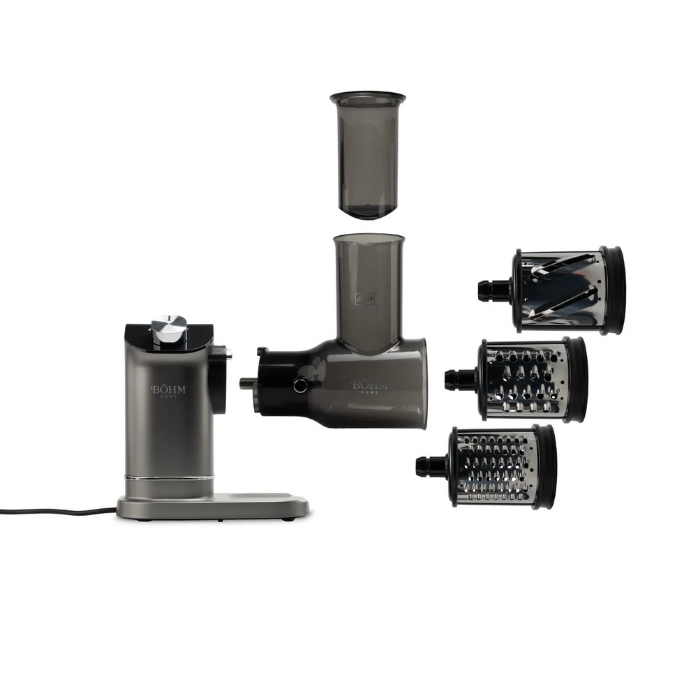Storcator de fructe si legume cu presare la rece si razatoare multifunctionala BOHM 14695, 150 W, material fara BPA